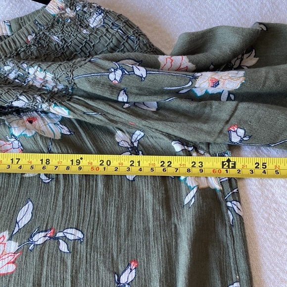 J.Jill Off Shoulder Tunic Pullover Women's Floral Top Size S - Picture 5 of 6